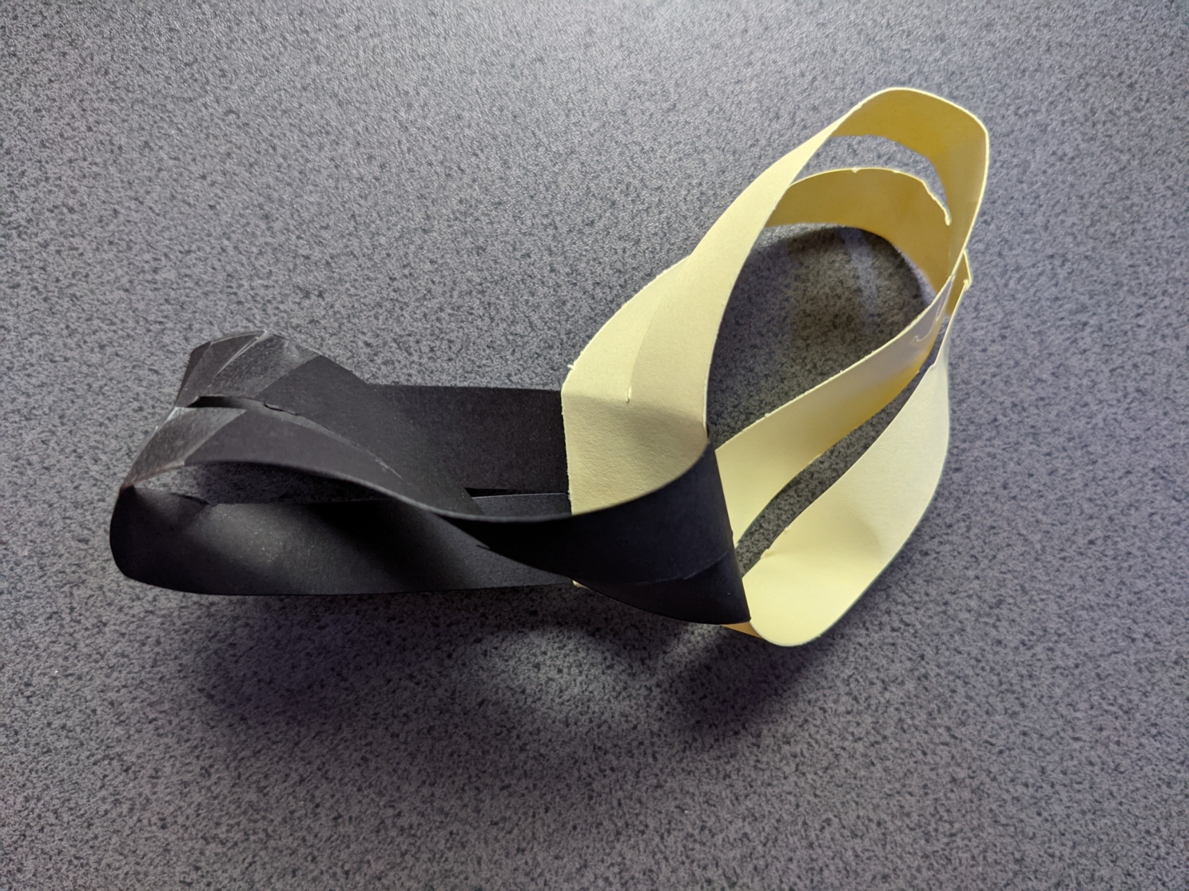The shapes cut as described above
