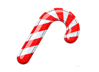 A candy cane