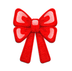 A ribbon tied in a bow