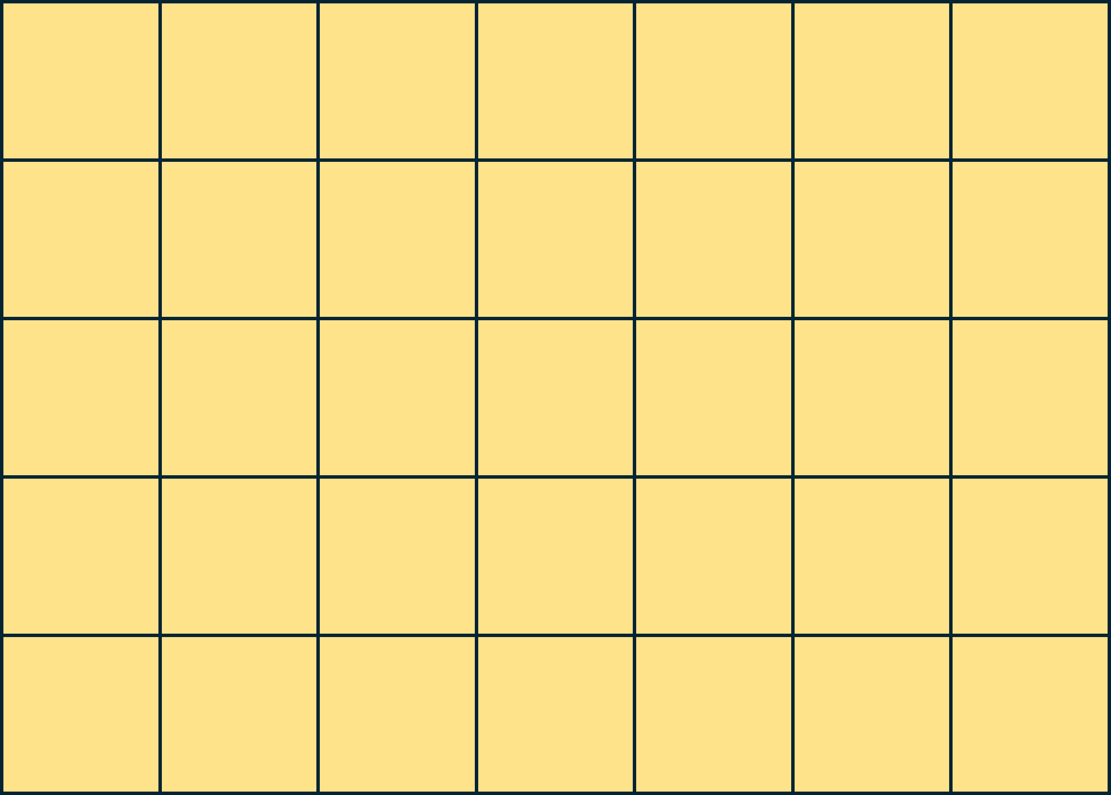 Torri'r toes yn grid o sgwariau